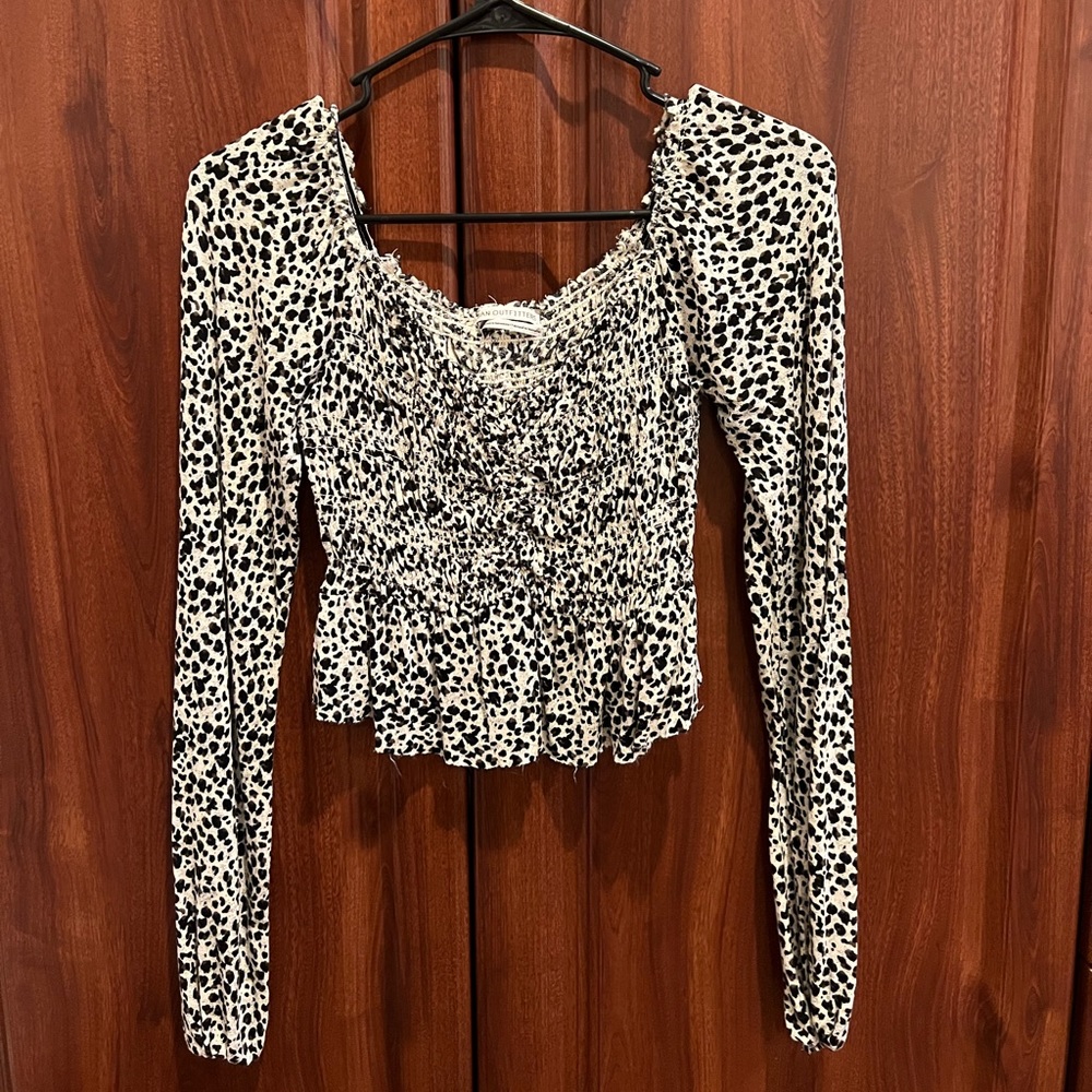 Urban outfitters cheetah print top size xs